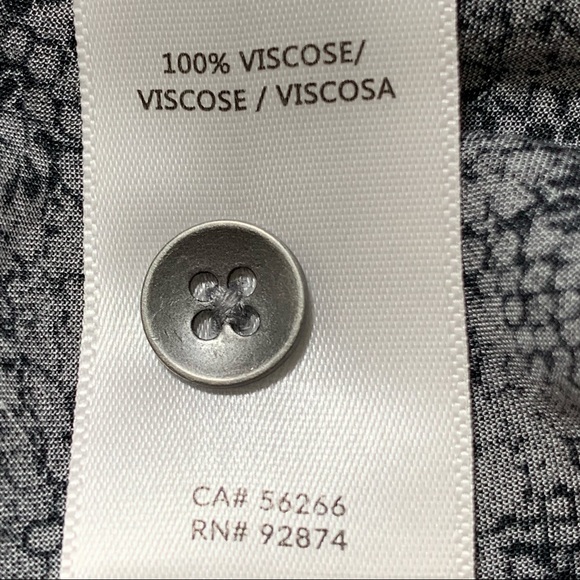 Splendid Blouse Faux Wrap Python Top V-Neck Gray Hi-Lo - Picture 5 of 11